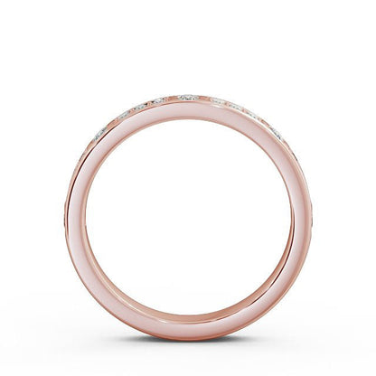 The Grace Band — Round Lab Diamond Vintage Half Eternity Band III