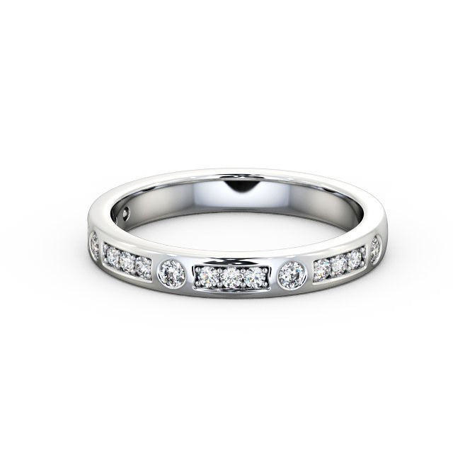 The Grace Band — Round Lab Diamond Vintage Half Eternity Band III