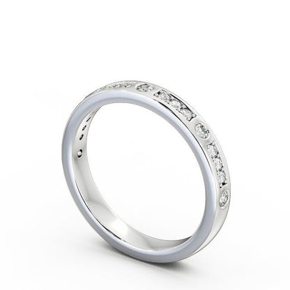 The Grace Band — Round Lab Diamond Vintage Half Eternity Band III