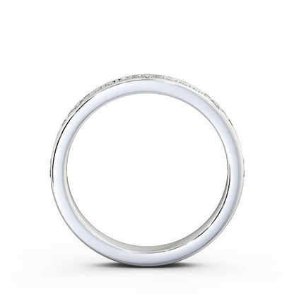 The Grace Band — Round Lab Diamond Vintage Half Eternity Band III