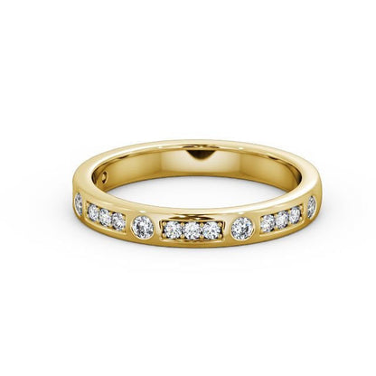 The Grace Band — Round Lab Diamond Vintage Half Eternity Band III