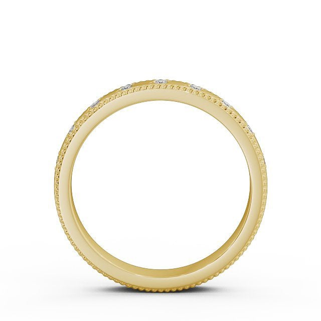 The Grace Band — Round Lab Diamond Milgrain Half Eternity Band