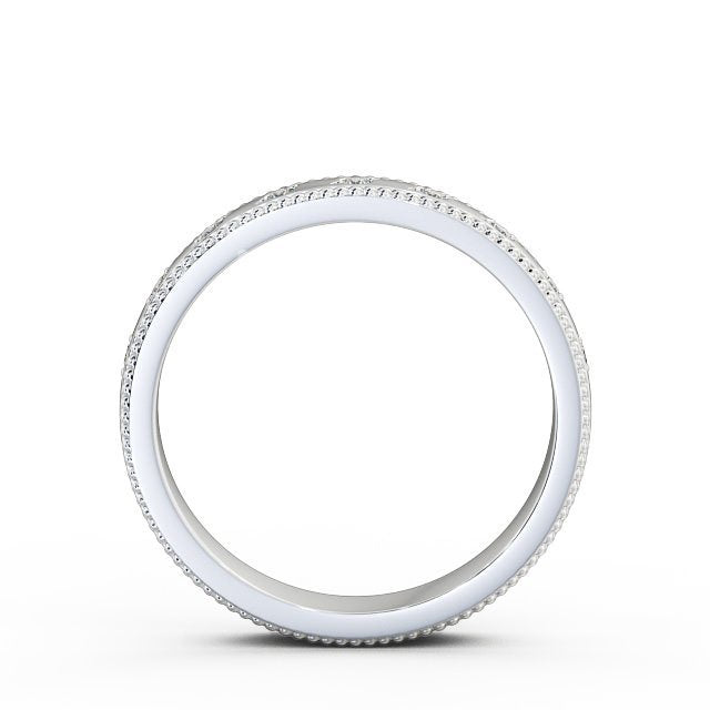 The Grace Band — Round Lab Diamond Milgrain Half Eternity Band