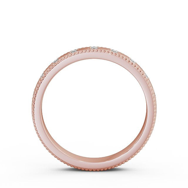 The Grace Band — Round Lab Diamond Milgrain Half Eternity Band
