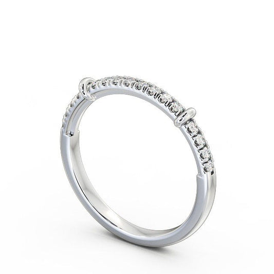 The Grace Band — Round Lab Diamond Vintage Half Eternity Band II