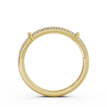 The Grace Band — Round Lab Diamond Vintage Half Eternity Band II