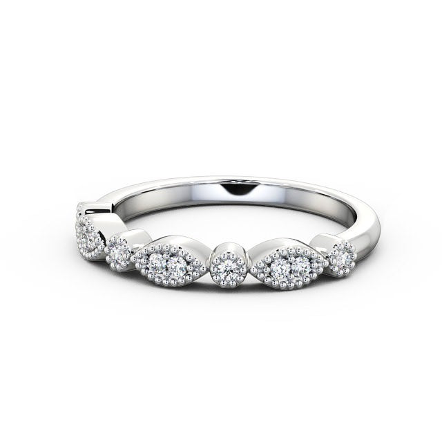 The Grace Band — Round Lab Diamond Vintage Half Eternity Band
