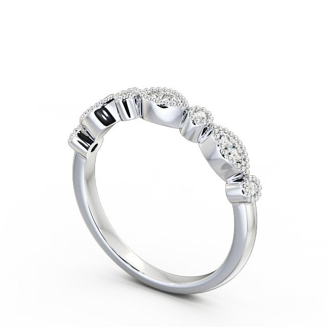 The Grace Band — Round Lab Diamond Vintage Half Eternity Band