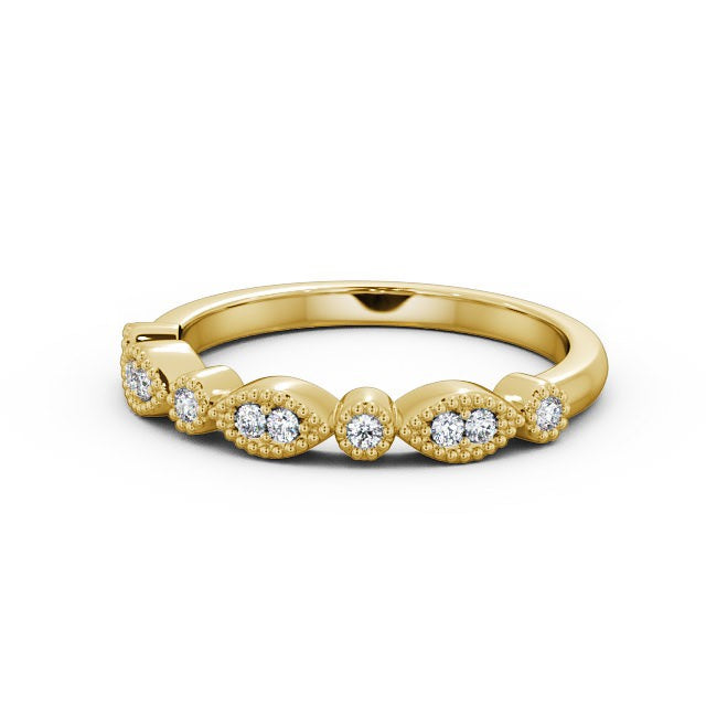 The Grace Band — Round Lab Diamond Vintage Half Eternity Band