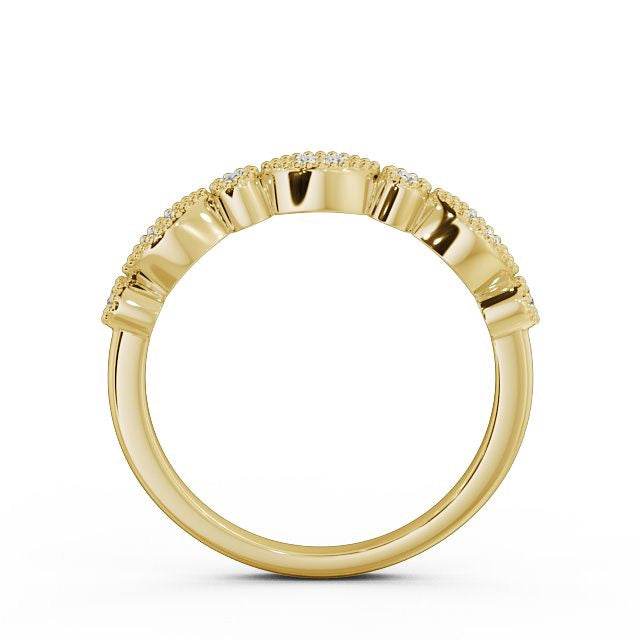The Grace Band — Round Lab Diamond Vintage Half Eternity Band