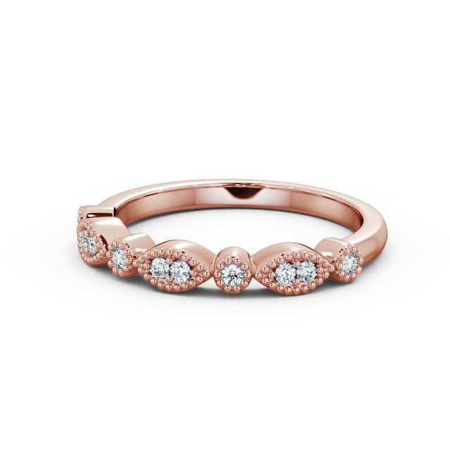 The Grace Band — Round Lab Diamond Vintage Half Eternity Band
