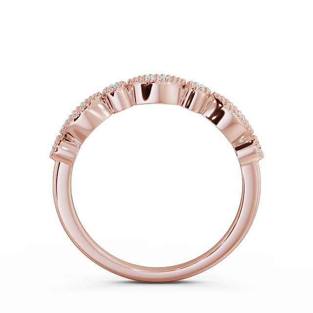 The Grace Band — Round Lab Diamond Vintage Half Eternity Band