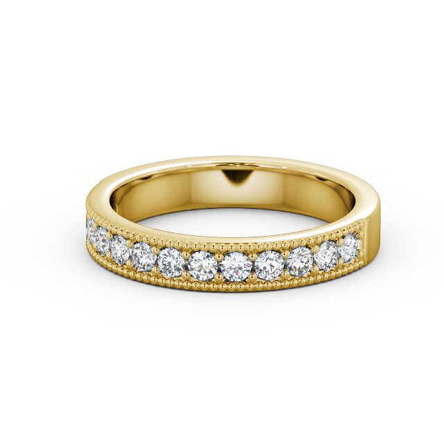 The Grace Band — Lab Diamond Vintage Milgrain Half Eternity Band