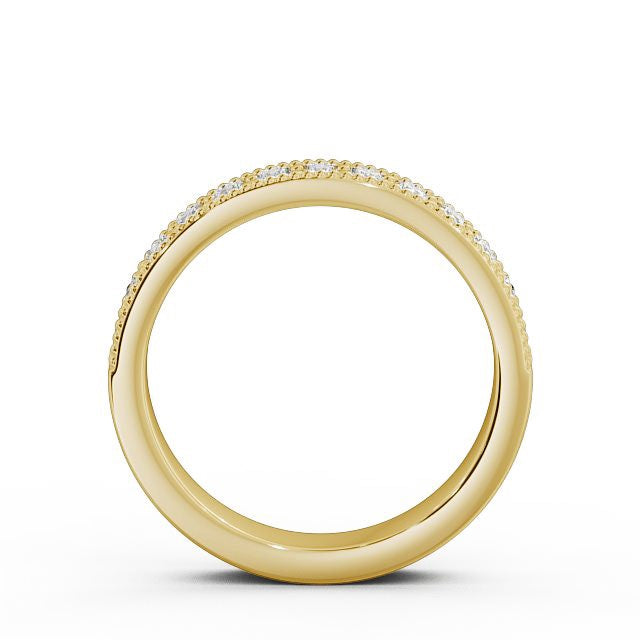 The Grace Band — Lab Diamond Vintage Milgrain Half Eternity Band