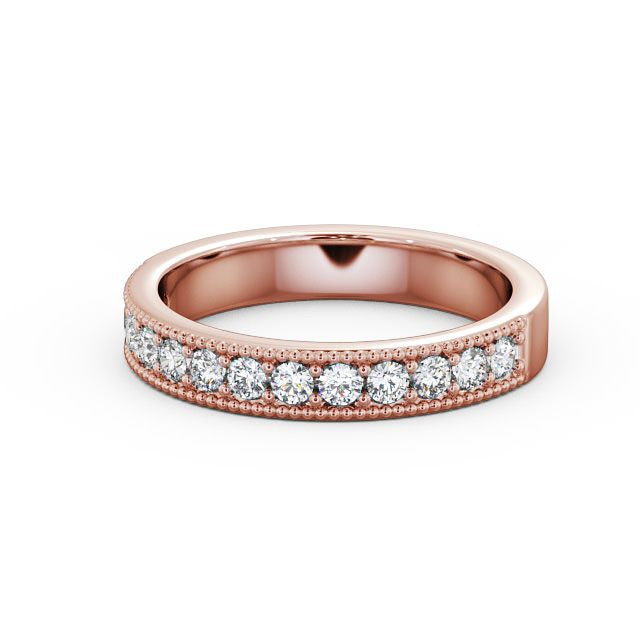 The Grace Band — Lab Diamond Vintage Milgrain Half Eternity Band
