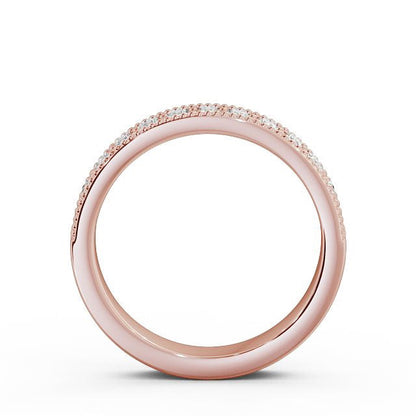 The Grace Band — Lab Diamond Vintage Milgrain Half Eternity Band