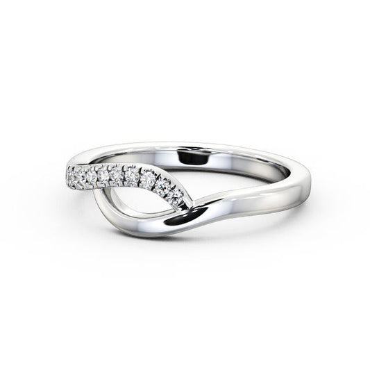 The Isla Band — Lab Diamond Contemporary Half Eternity Band