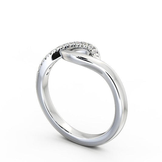 The Isla Band — Lab Diamond Contemporary Half Eternity Band