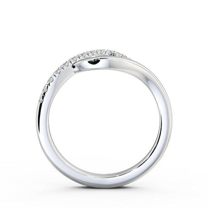 The Isla Band — Lab Diamond Contemporary Half Eternity Band