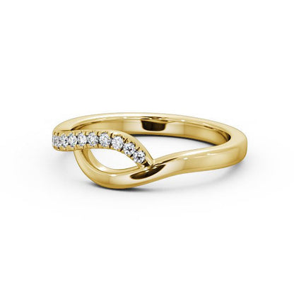 The Isla Band — Lab Diamond Contemporary Half Eternity Band