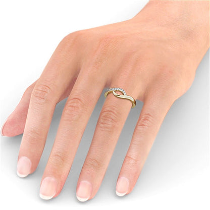 The Isla Band — Lab Diamond Contemporary Half Eternity Band