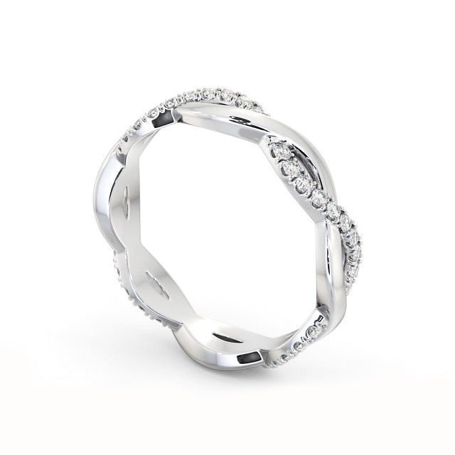 The Elise Band — Lab Diamond Twisted Eternity Band