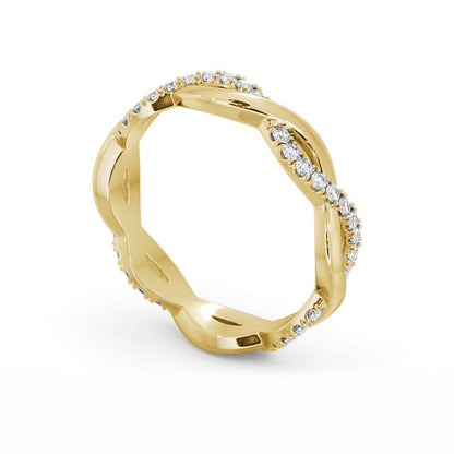The Elise Band — Lab Diamond Twisted Eternity Band