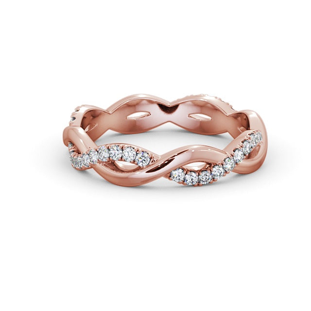 The Elise Band — Lab Diamond Twisted Eternity Band