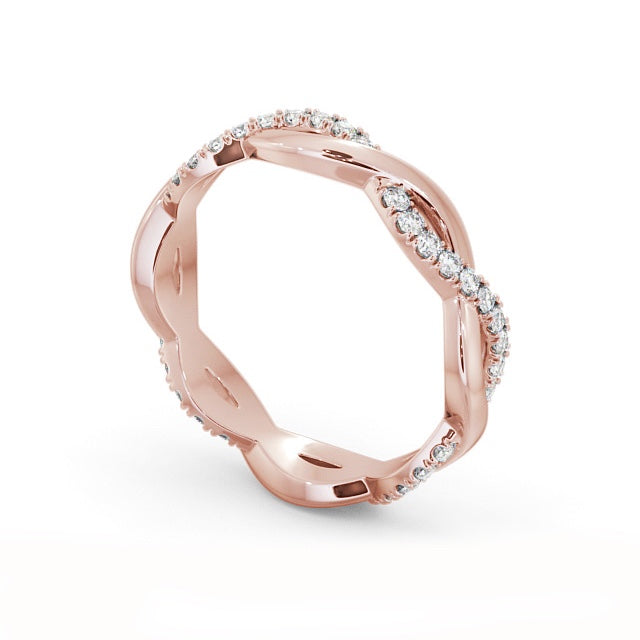 The Elise Band — Lab Diamond Twisted Eternity Band